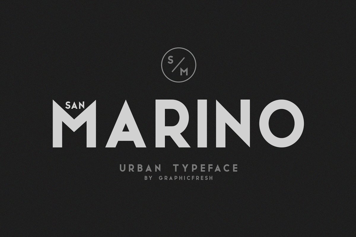 Ejemplo de fuente San Marino Italic